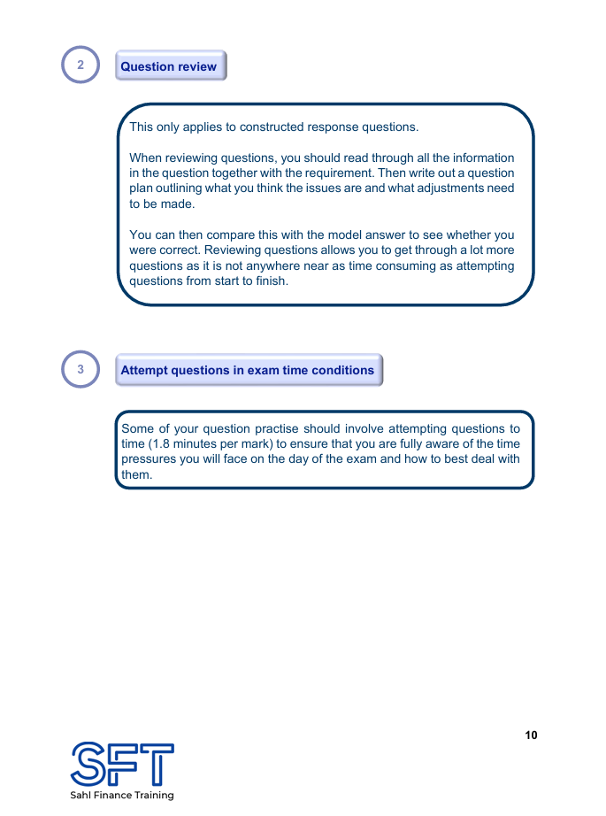 ACCA Financial Reporting (FR) : Exam Technique